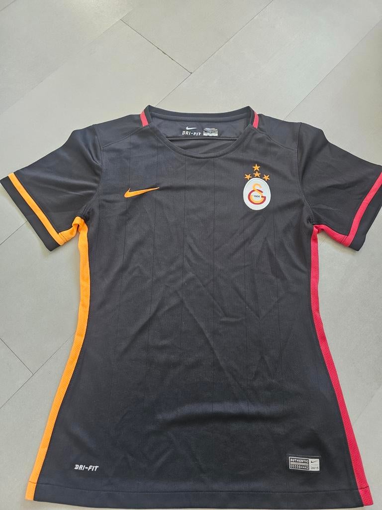 Nike Dri-Fit sportshirt zwart met oranje en rood, Ophalen of Verzenden, Zo goed als nieuw, Maat 38/40 (M), Zwart