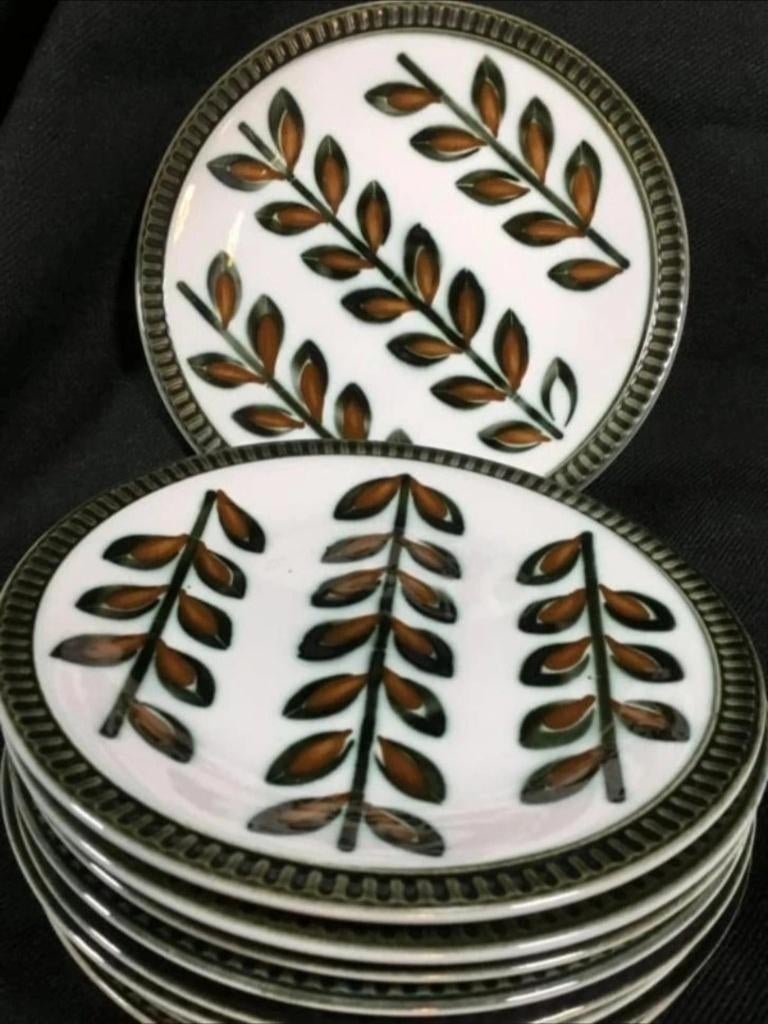 6 dessertborden Boch Rambouillet - setprijs, Gebruikt, Ophalen of Verzenden, Bord(en), Overige stijlen