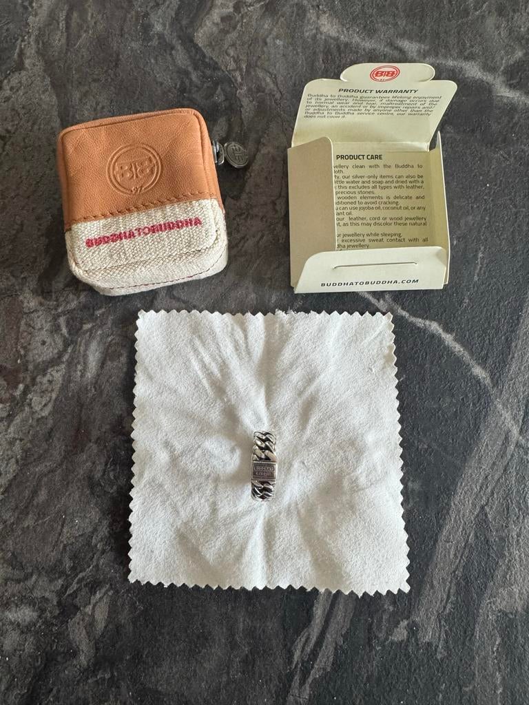 Buddha to Buddha Ring - Zilveren Schakelring, Sieraden, Tassen en Uiterlijk, Ringen, Ophalen of Verzenden, Zo goed als nieuw, 17 tot 18