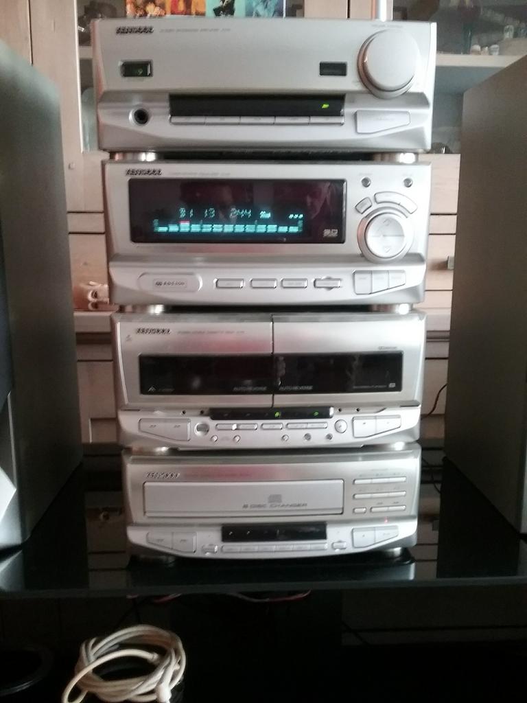 KENWOOD..XD SERIE..VINTAGE STERIO TOREN ..COMPLEET MET BOXEN, Overige merken, Gebruikt, Tuner of Radio, Losse componenten