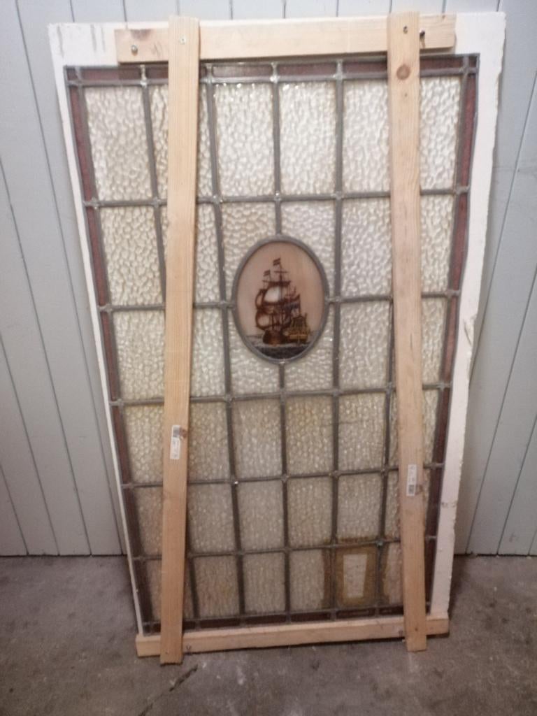 Glas in lood ramen, Ophalen, Gevelraam of Ruit, Minder dan 80 cm, Minder dan 80 cm