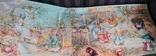 2 STOFFEN PLATEN PIETER KONIJN +3X BOEK+ BLIK BEATRIX POTTER, Ophalen of Verzenden