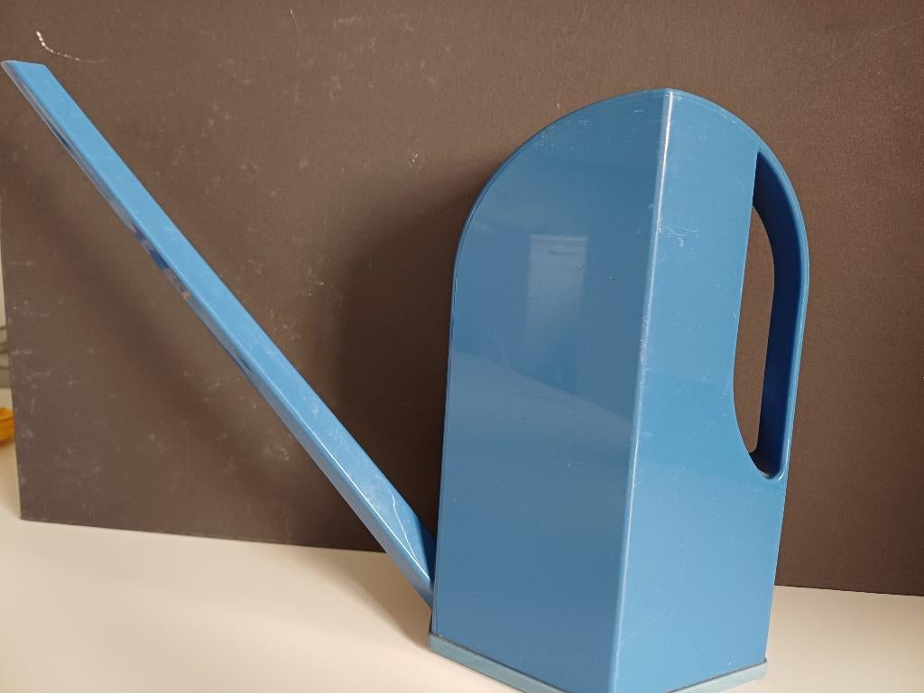 Vintage emsa Blauwe Kunststof Gieter germany, Ophalen of Verzenden, Gebruikt, Kunststof