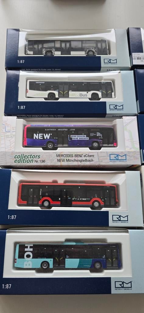 Opruiming!!!! Alles in 1 koop, diverse Rietze bussen, Ophalen of Verzenden, Zo goed als nieuw, Bus of Vrachtwagen, Rietze