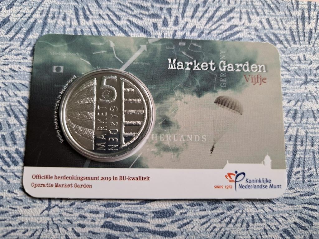 5 euro coincard 2019 Market Garden Vijfje (BU Kwaliteit), Ophalen of Verzenden, Euro's