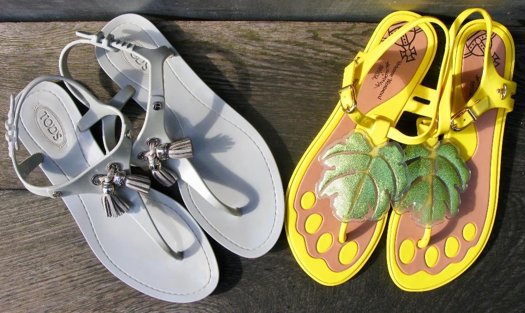 SLIPPERS MT.36 VIVIAN WESTWOOD + TOD'S, Slippers, Verzenden, Zo goed als nieuw, V.Westwood + Tod's