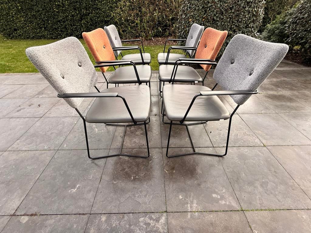 Bert Plantagie Kiko eetkamerstoelen (6 stuks), Ophalen, Gebruikt, Kiko, Grijs