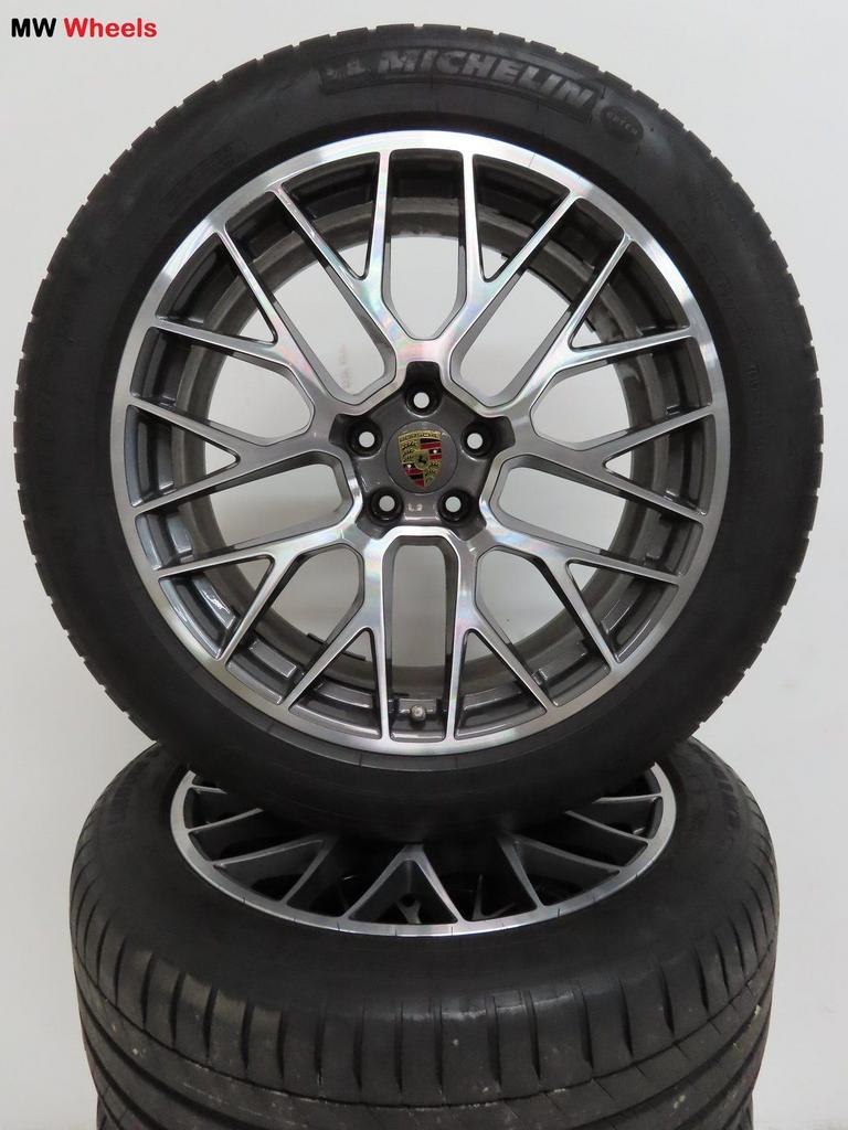 Porsche 20 inch Origineel velgen Macan RS Spyder zomerbanden, Auto-onderdelen, Gebruikt, -, -, Banden en Velgen