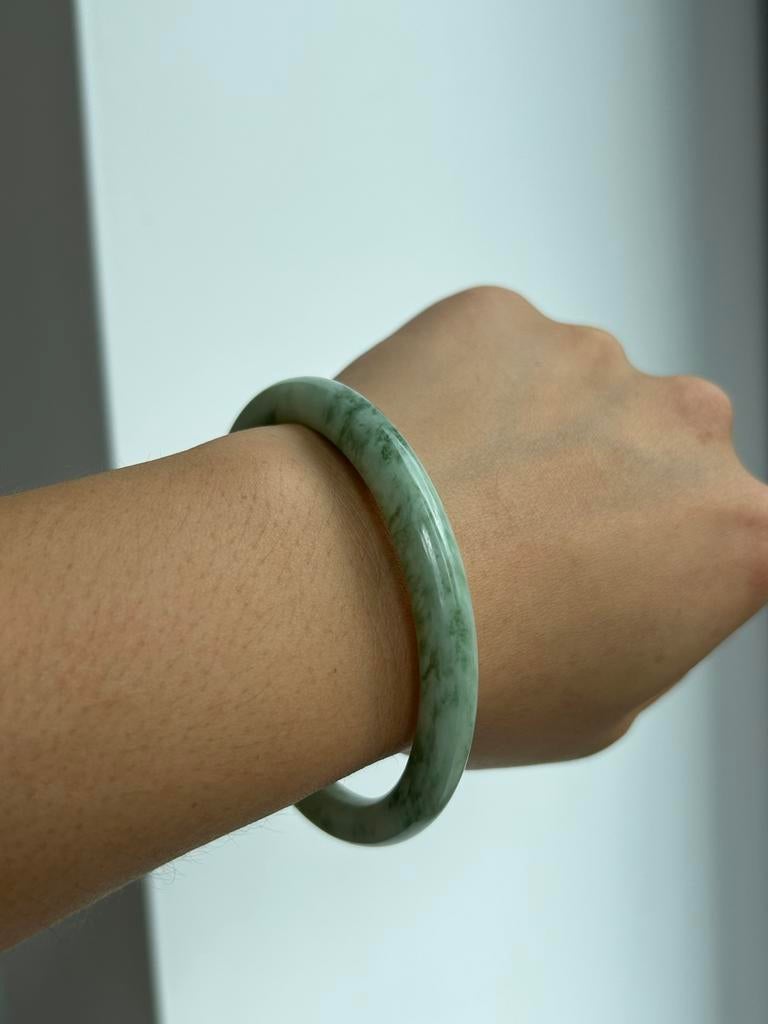 Jade armband (jadeite), Ophalen of Verzenden, Zo goed als nieuw, Groen