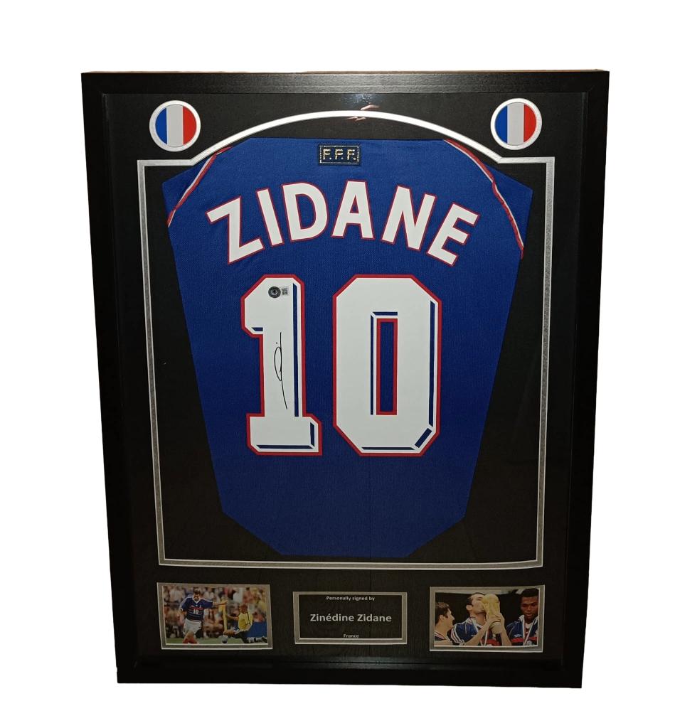 Gesigneerd shirt Zidane - Frankrijk - COA, Verzamelen, Sportartikelen en Voetbal, Verzenden, Nieuw, Buitenlandse clubs, Shirt