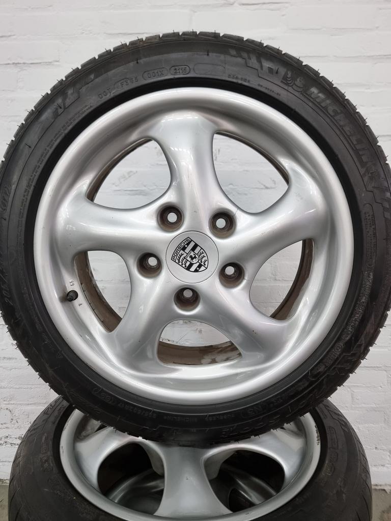 Orig Porsche Boxster velgen met banden, Auto-onderdelen, Gebruikt, 255 mm, Banden en Velgen, 17 inch