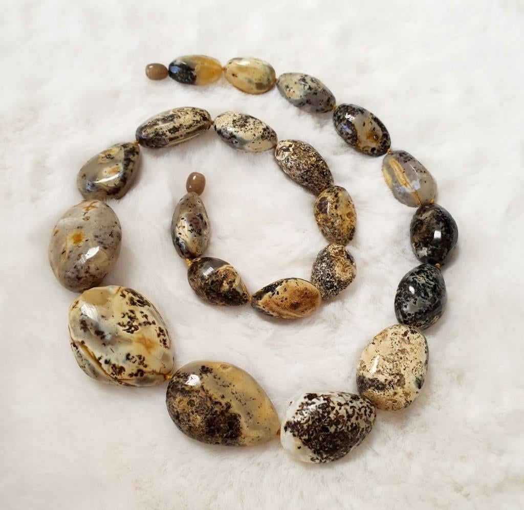 Zeer Zeldzame Barnsteen ketting,Honey,butterscotch,zwart/wit, Sieraden, Tassen en Uiterlijk, Kettingen, Zo goed als nieuw, Steen of Mineraal