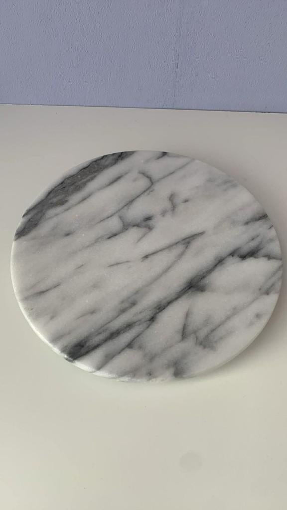 Marmer plateau, Ophalen of Verzenden, Rond, Riet