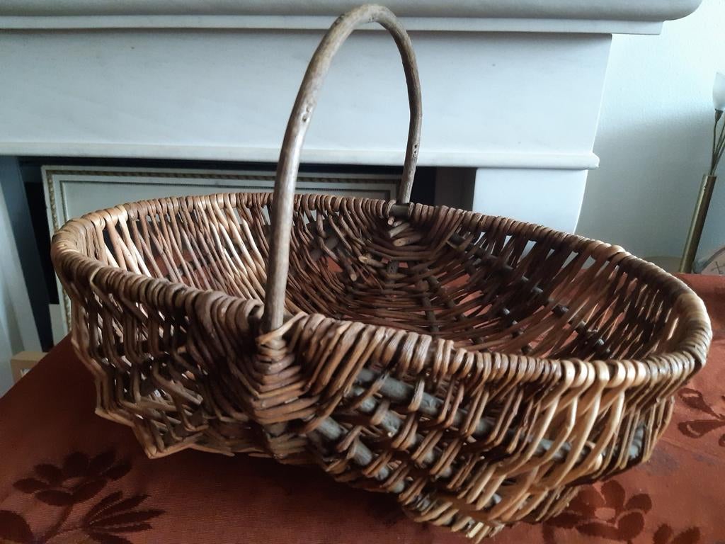 Oude franse plukmand wilgentenen, Ophalen of Verzenden