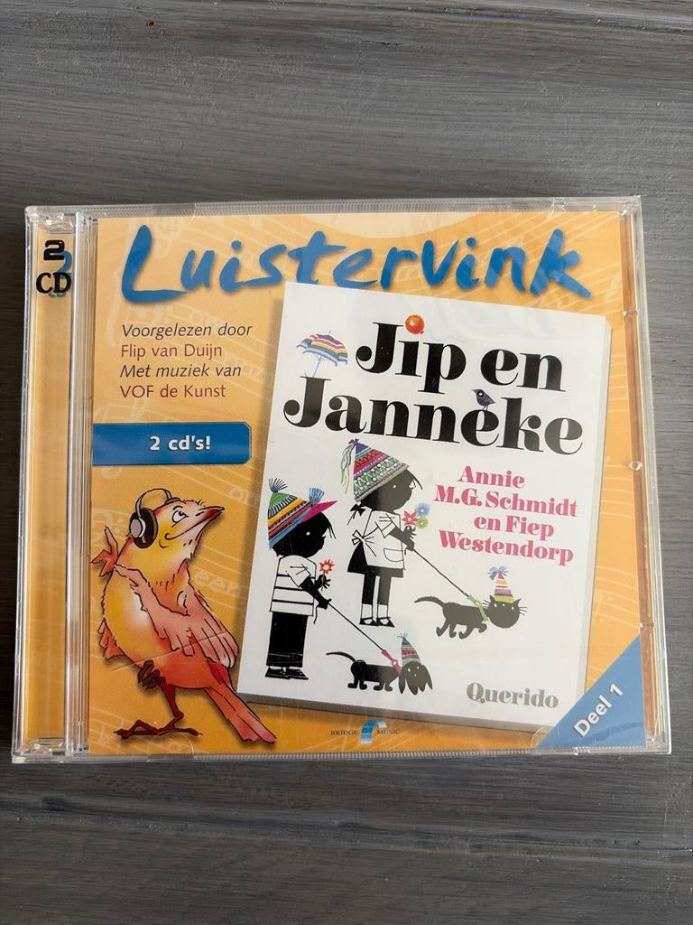 Luistervink Jip en Janneke Deel 1 2 cd's, nieuw!, Boxset, Ophalen of Verzenden, 3 tot 5 jaar, Verhaal of Sprookje