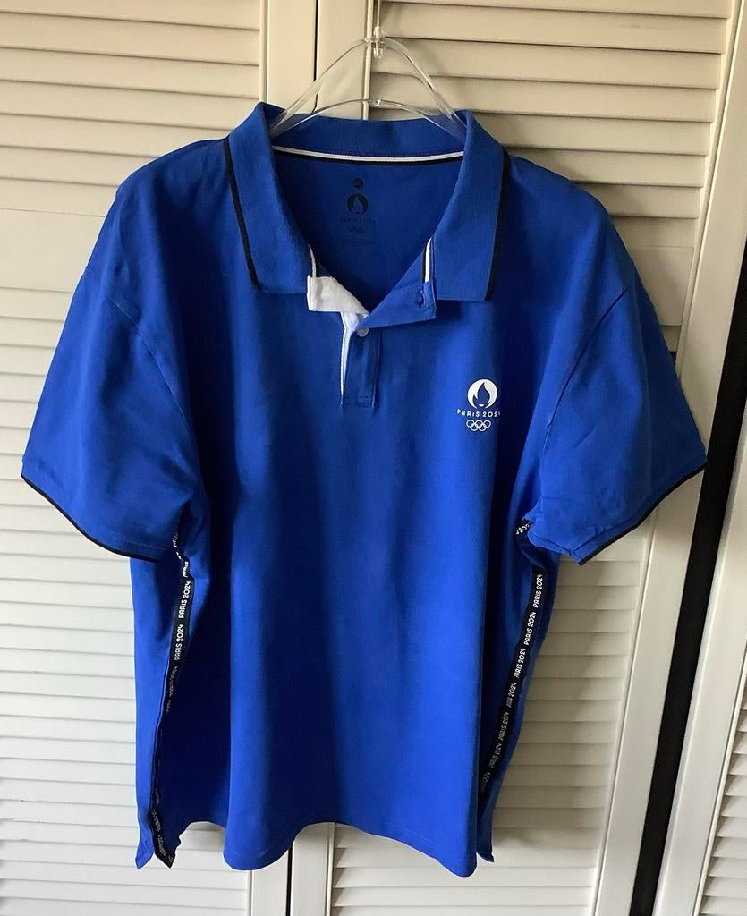Polo shirt Olympische Spelen 2024 Parijs - Maat XXXL, Ophalen of Verzenden, Nieuw, Overige maten, Blauw