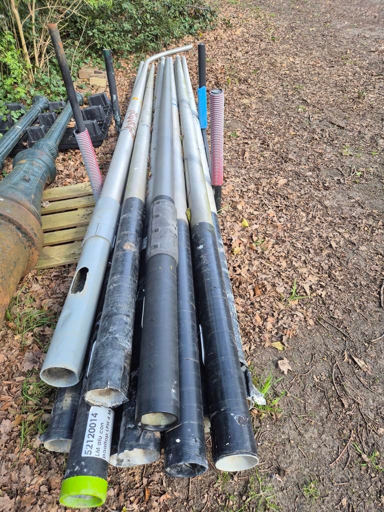 Partij lantaarnpaal lichtmast alu 4 mtr Lph ook + uithouder, Ophalen, Led-lamp