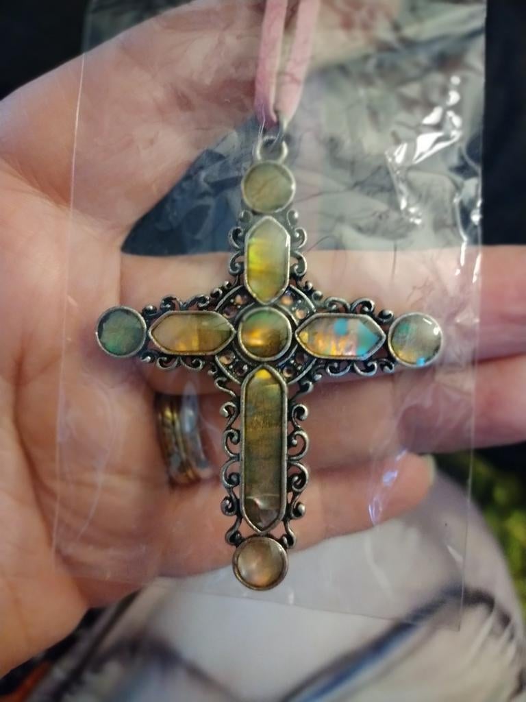 Kruis ketting, Ophalen of Verzenden, Zilver, Overige materialen, Kruis of Symbool