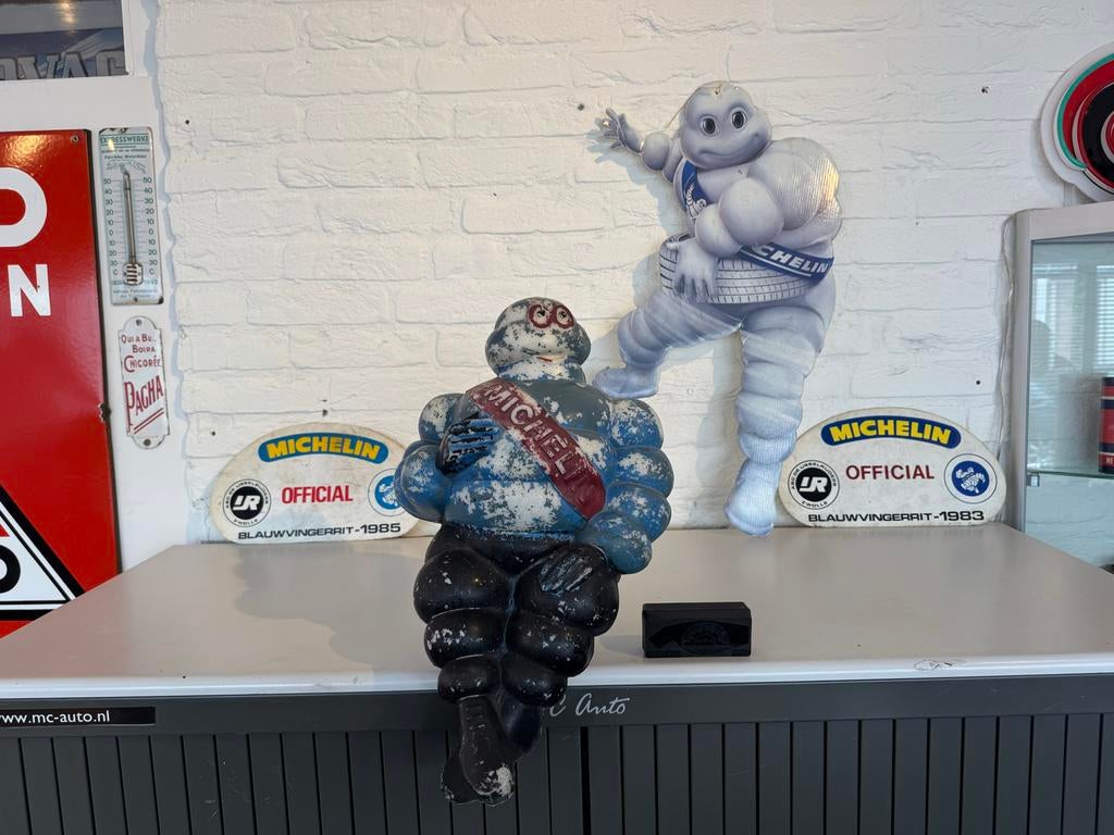 Vintage Michelin Bibendum Beeld - Uniek Decoratiestuk, Ophalen, Gebruikt, Gebruiksvoorwerp, .