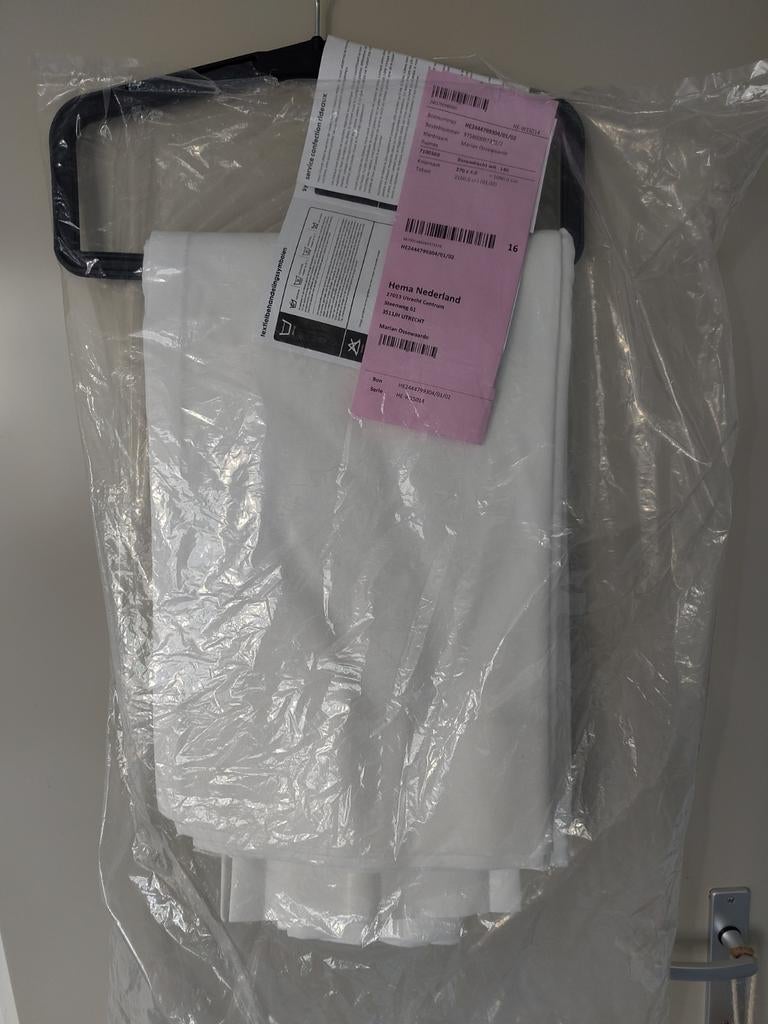 *NIEUW* Hema Gordijn Wit - 270x140 cm, 200 cm of meer, Wit, Nieuw, Ophalen of Verzenden