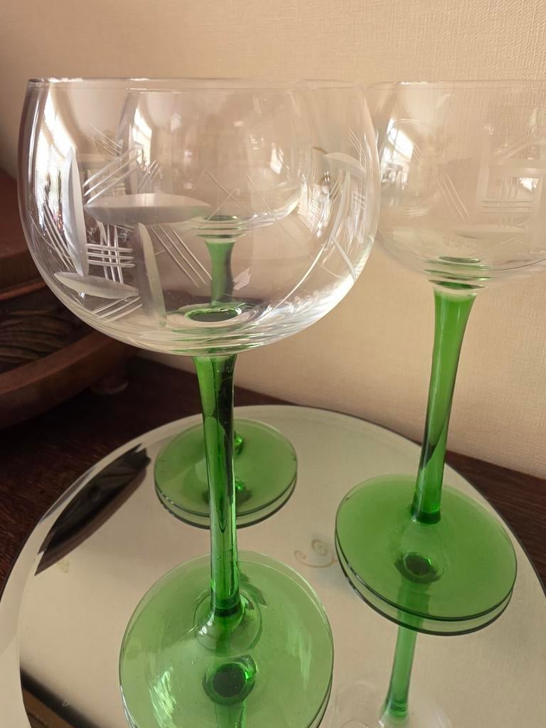 3 Vintage Luminarc Wijnglazen, Ophalen