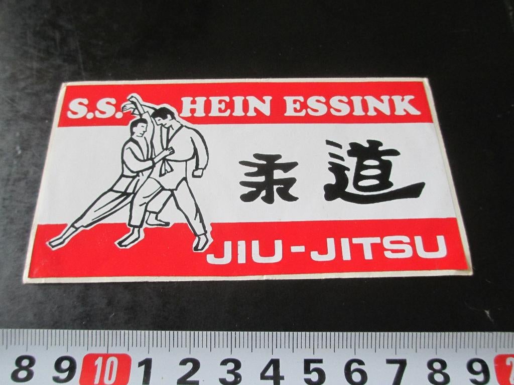 sticker S.S.  Hein Essink  Jiu-Jitsu, Verzamelen, Stickers, Zo goed als nieuw, Ophalen