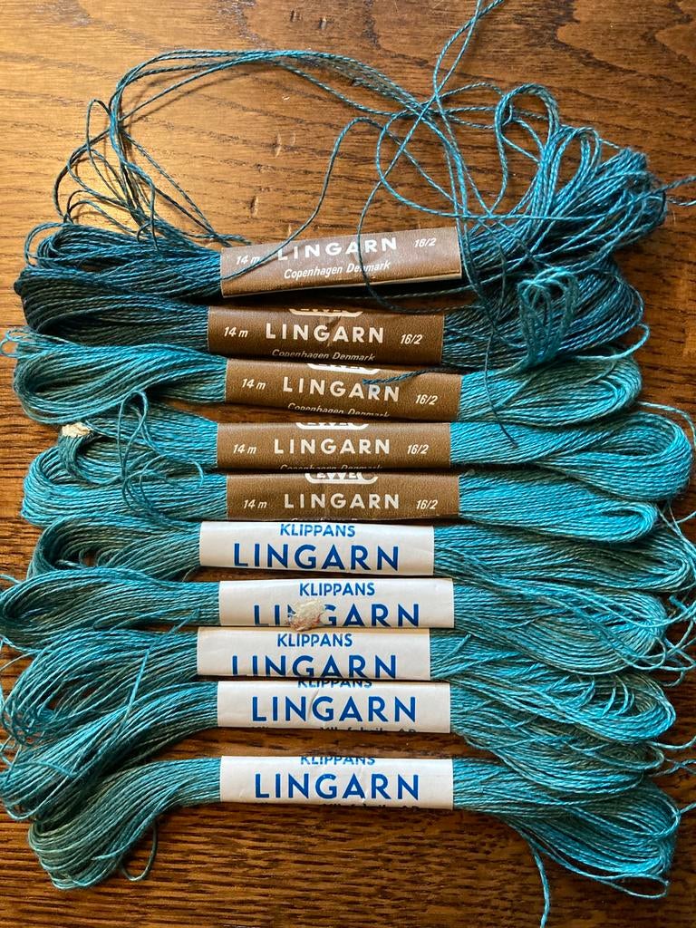 Lingarn clippans Kopenhagen linnen borduurgaren, Ophalen of Verzenden, Zo goed als nieuw, Borduurgaren of Zijde