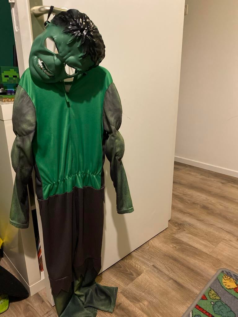 Hulk Carnaval Kostuum - Maat S Kinderen, Kinderen en Baby's, Carnavalskleding en Verkleedspullen, Ophalen of Verzenden, Gebruikt