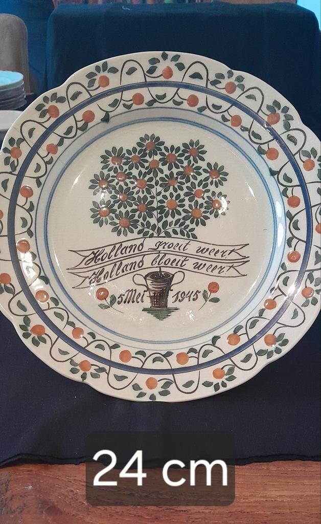 Herdenkingsbord Bevrijding 1945 - Handbeschilderd, Ophalen