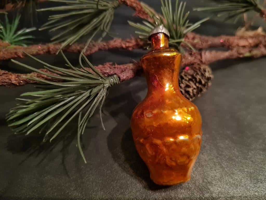 Antiek vintage kerstbal kruikje, Ophalen of Verzenden, Gebruikt