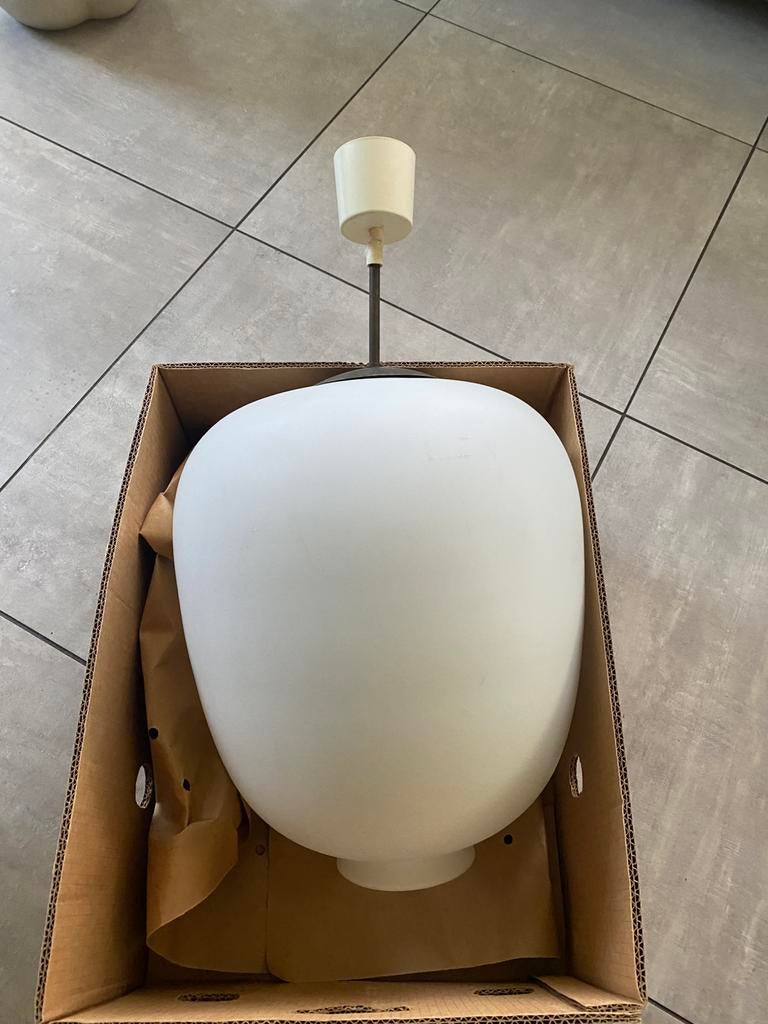 Prachtige art deco schoollamp in prima nette staat, Huis en Inrichting, Gebruikt, Art deco, Ophalen of Verzenden, Glas