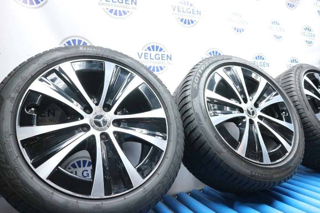 Mercedes E-klasse velgen 18 inch W213 S213 + winterbanden, 18 inch, Banden en Velgen, Nvt, Personenwagen
