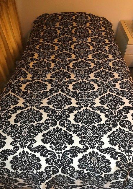 Sprei zwart-wit, vintage, Ophalen of Verzenden