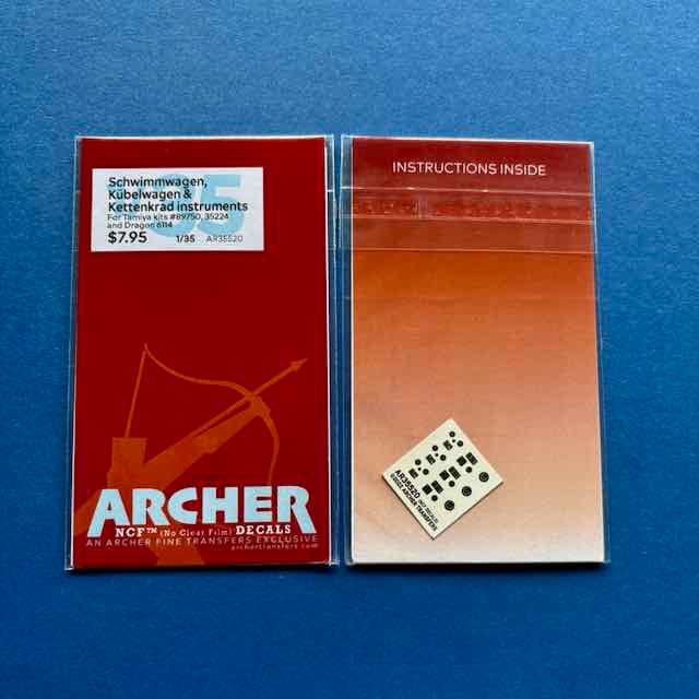 Archer	AR35520	Schwimmwagen, Kübelwagen and Kettenkrad 1/35, Verzenden, 1:32 tot 1:50, Tank, Overige merken