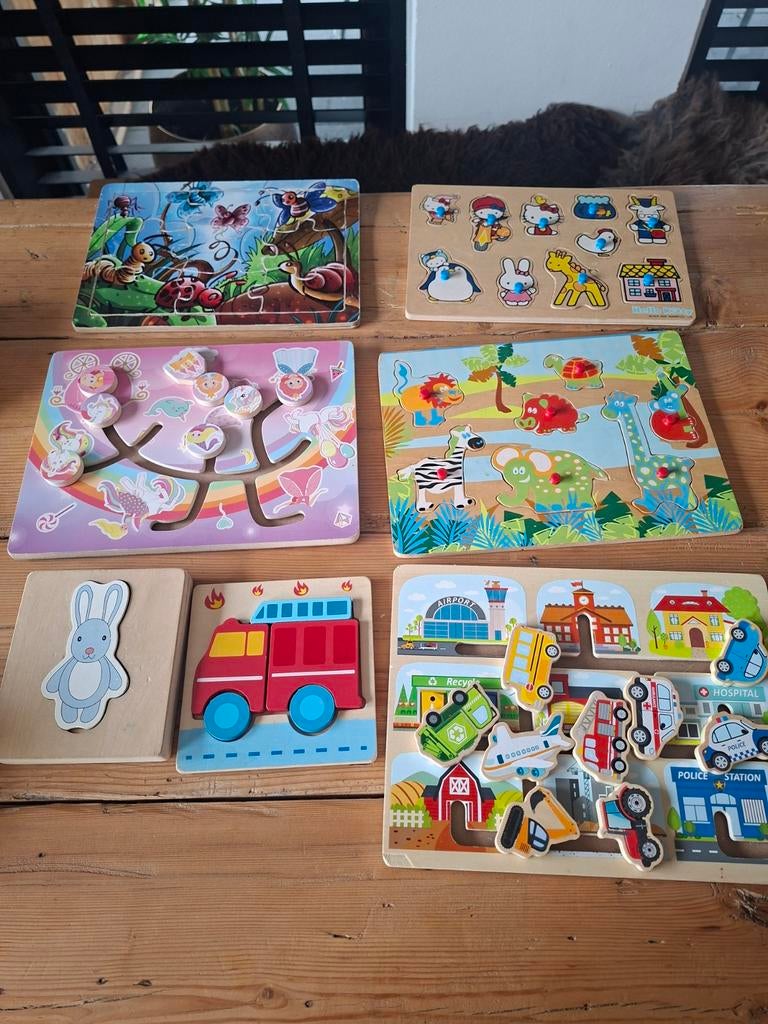 Diverse houten puzzels, Ophalen of Verzenden, Gebruikt