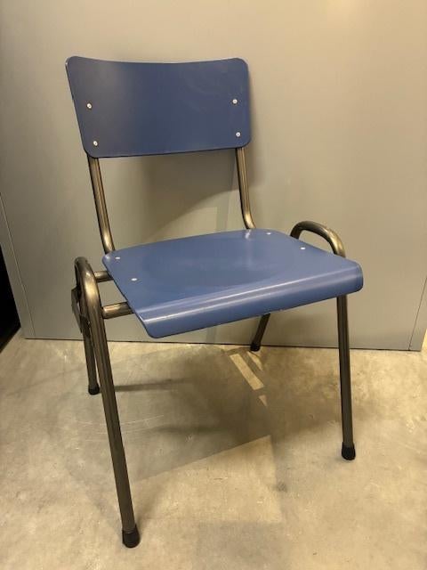 Kantine  schaftkeet stoelen, Ophalen, Kunststof, -, Blauw