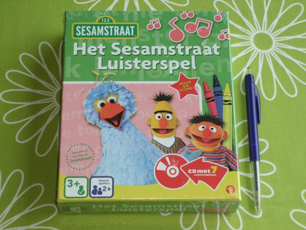 Nieuw in seal: Het Sesamstraat Luisterspel, Hobby en Vrije tijd, Gezelschapsspellen | Overige, Nieuw, Een of twee spelers, Drie of vier spelers
