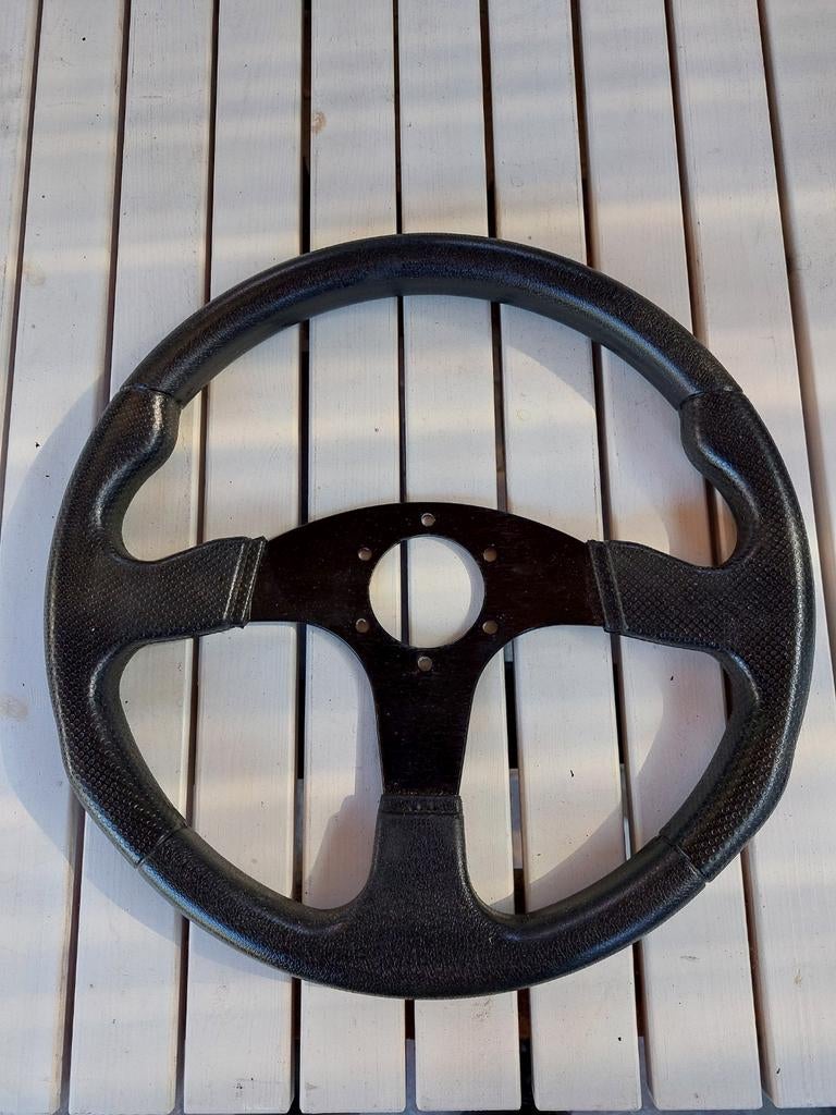 Sportstuur vlak - 32cm - zwart Aluminium en kunststof, Auto-onderdelen, Besturing, Ophalen of Verzenden, Gebruikt, Universele onderdelen