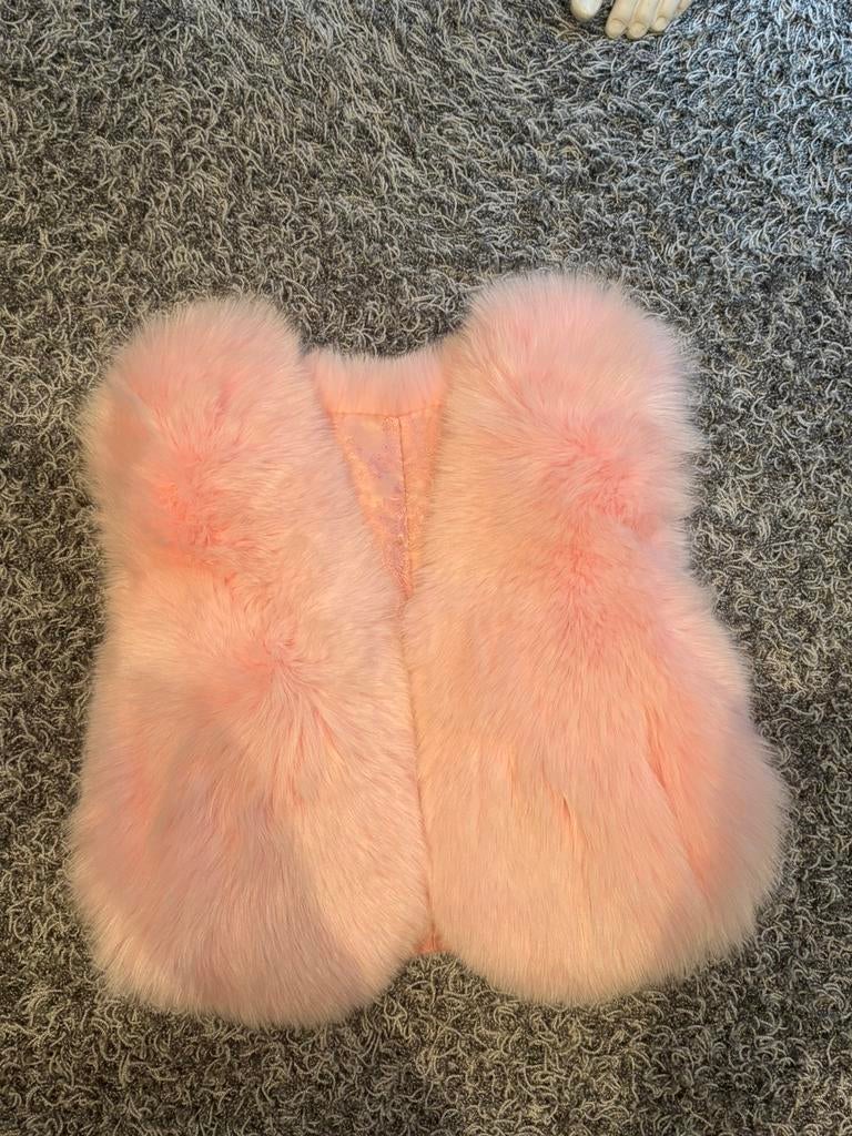 Roze teddy bodywarmer 4 jaar, Kinderen en Baby's, Ophalen of Verzenden, Zo goed als nieuw, Meisje, Jas