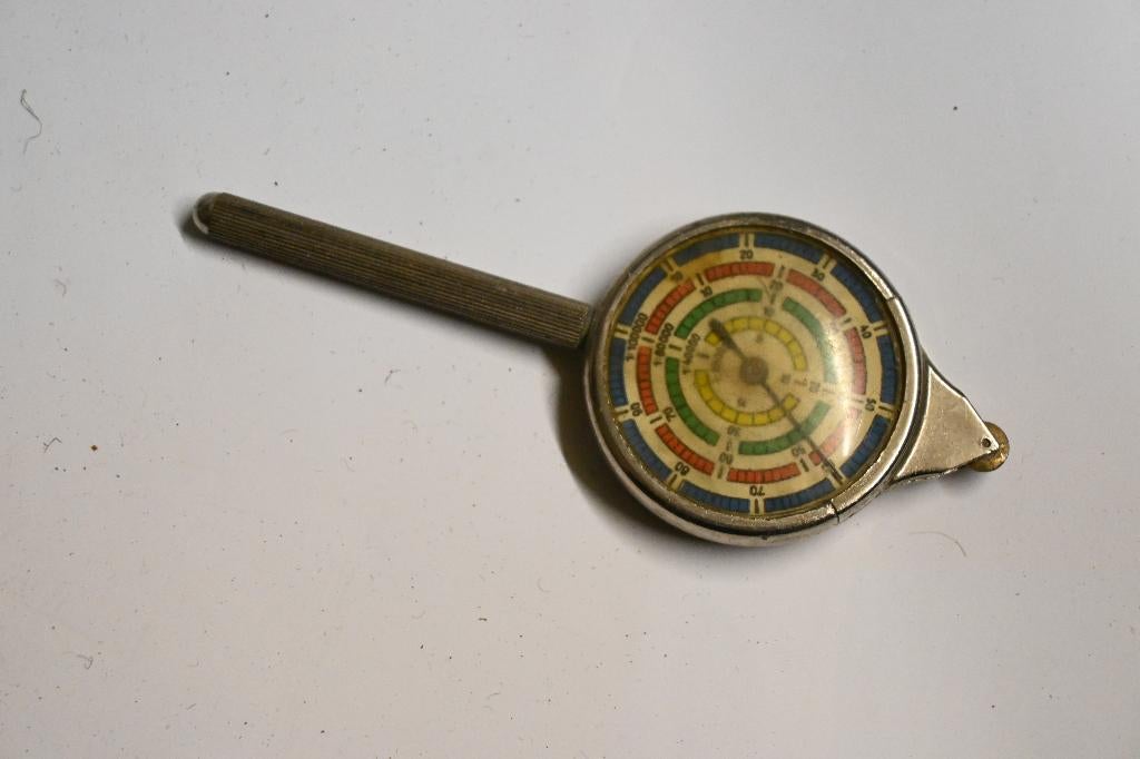 curvi meter curvimesser voor kaartentas vintage curvimeter, Ophalen of Verzenden, Landmacht, Duitsland, Overige typen