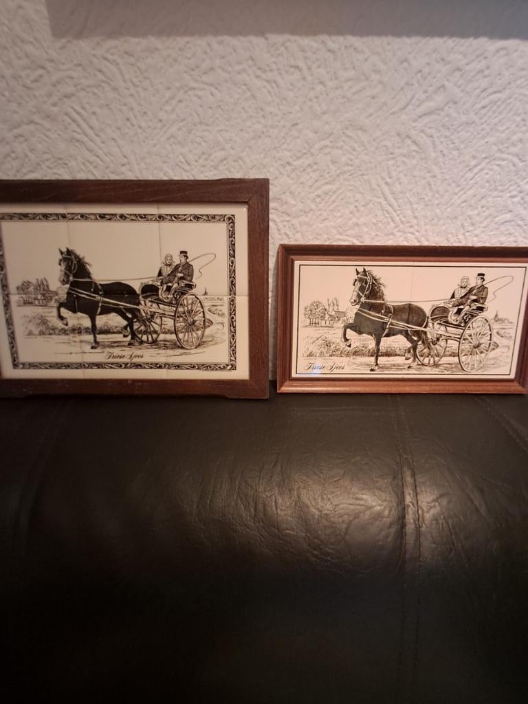 2 x tegeltableau Friese Sjees, Ophalen of Verzenden