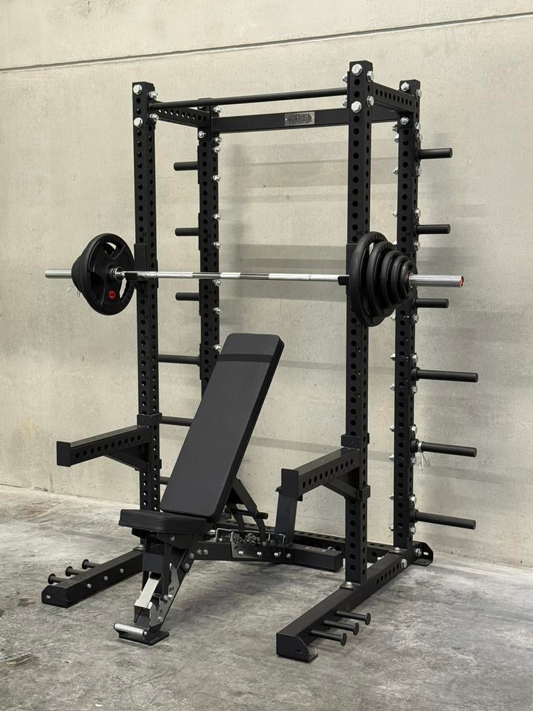 Complete Home gym met Bench, power rack en halterset, Ophalen of Verzenden, Zo goed als nieuw, Overige typen