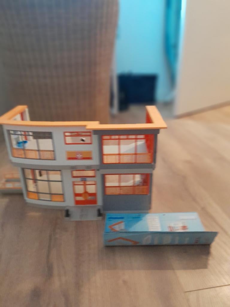 Playmobil Ziekenhuis + Ambulance + Helikopter - Compleet!, Ophalen, Zo goed als nieuw, Complete set