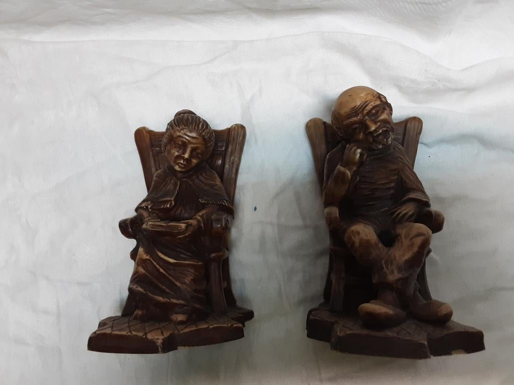 Boekensteunen Opa en Oma, Antiek en Kunst, Ophalen of Verzenden