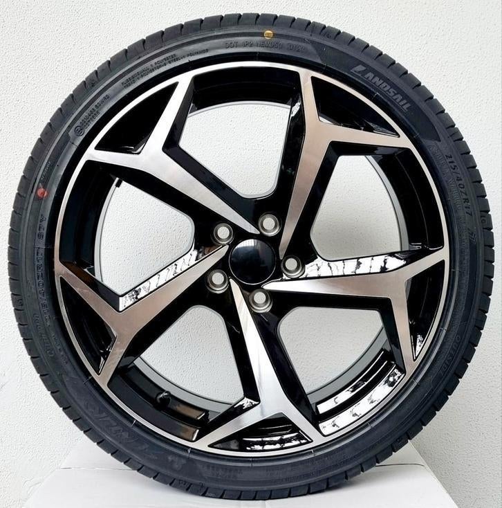 17" velgen + banden Bonneville Look 5x100 nieuw POLO IBIZA, Auto-onderdelen, Banden en Velgen, Ophalen, 215 mm, Velg(en), Nieuw