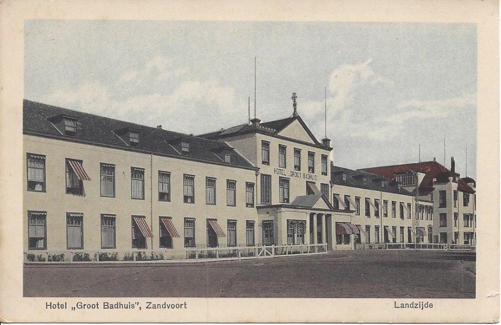 Zandvoort (N.H.) Hotel "Groot Badhuis", Landzijde, ca. 1910, Verzenden, Voor 1920, Ongelopen, Noord-Holland
