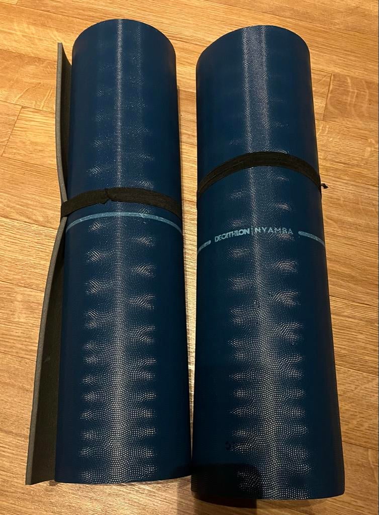 2x Decathlon Nyamba Yogamat 60x160, Ophalen, Zo goed als nieuw, Yogamat