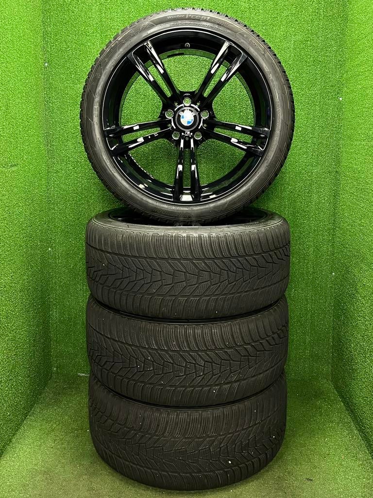 Originele 19 inch BMW 408M velgen winterbanden f10 f11 f12, 19 inch, Gebruikt, 255 mm, Banden en Velgen