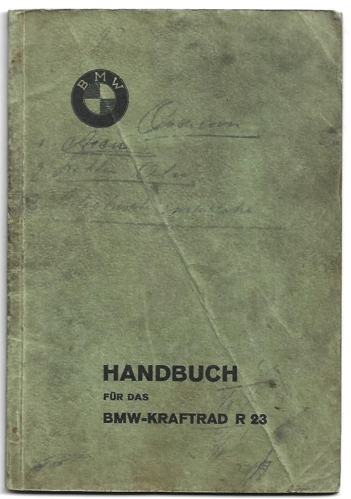 BMW R23 Handbuch Handboek 1939 motor (R23), Ophalen of Verzenden, BMW