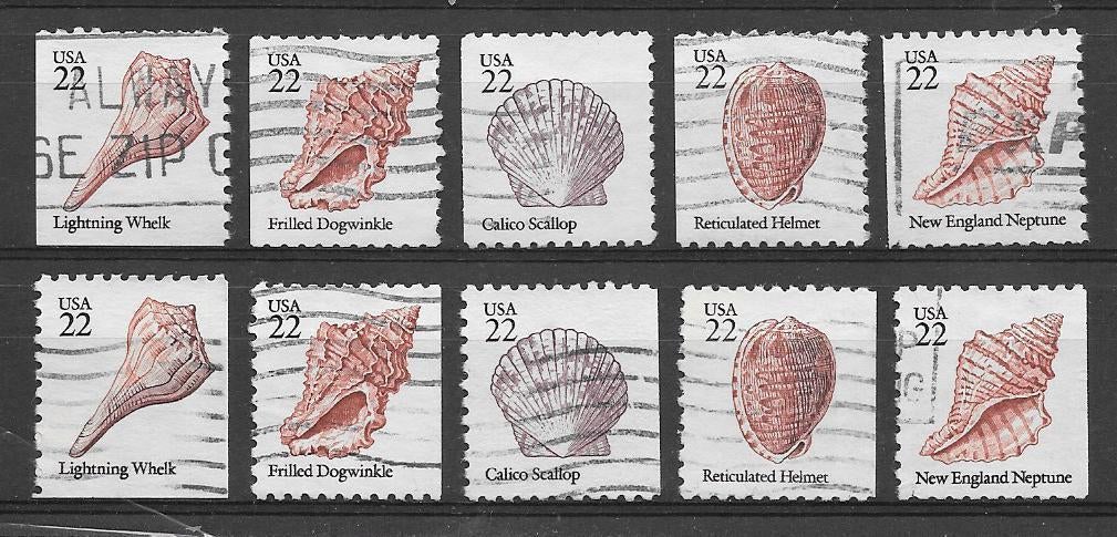 USA 1985 Schelpen, Ophalen of Verzenden, Gestempeld, Noord-Amerika